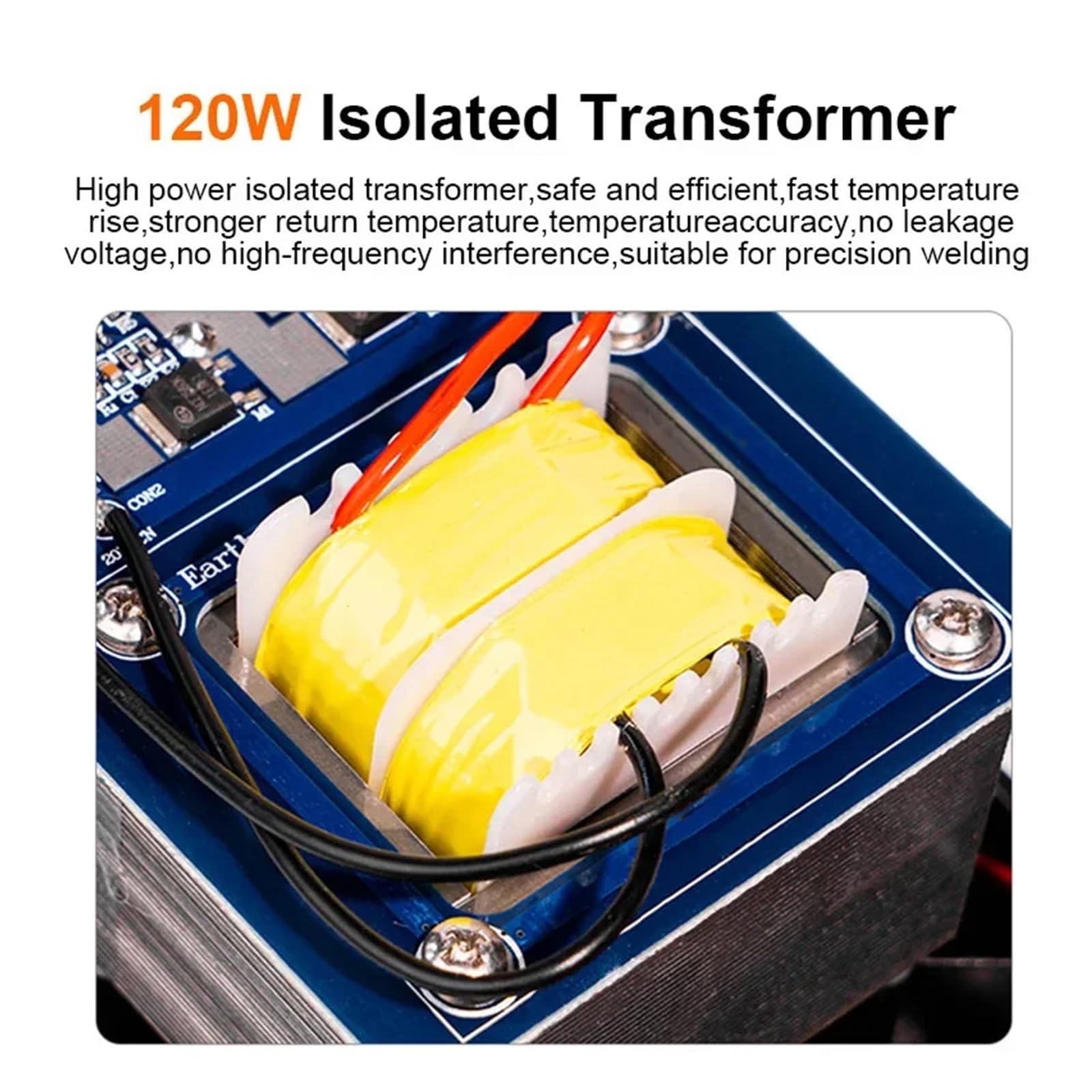 Stacja lutownicza, Stacja lutownicza transformatorowa AM-C210B 120 W AC, inteligentne narzędzie do spawania w trybie uśpienia