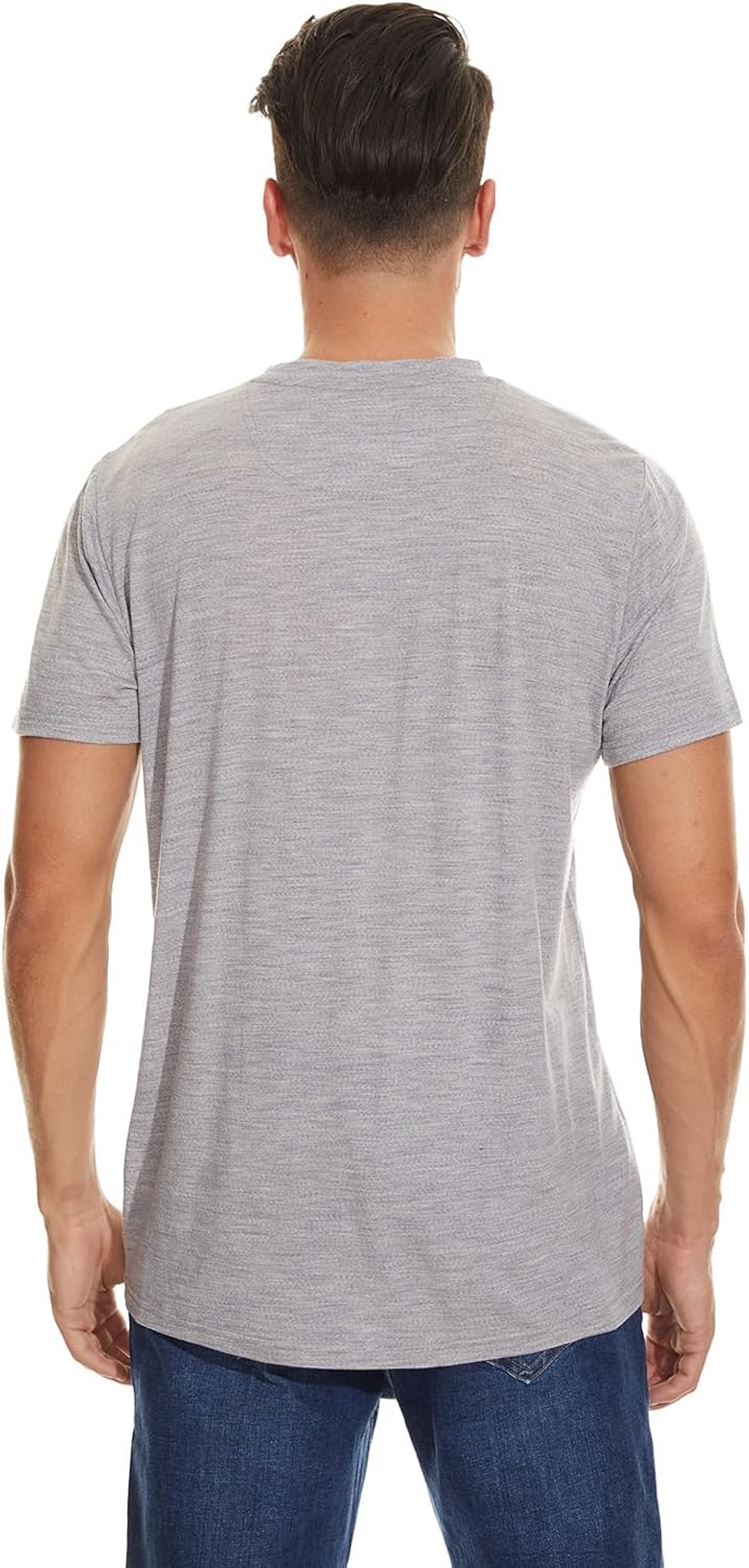 MERINNOVATION Mens Merino Wool T-Shirt - Men Merino Wool Shirt Lightweight Wicking Base Layer Undershirt for Hiking Travel - Image 7