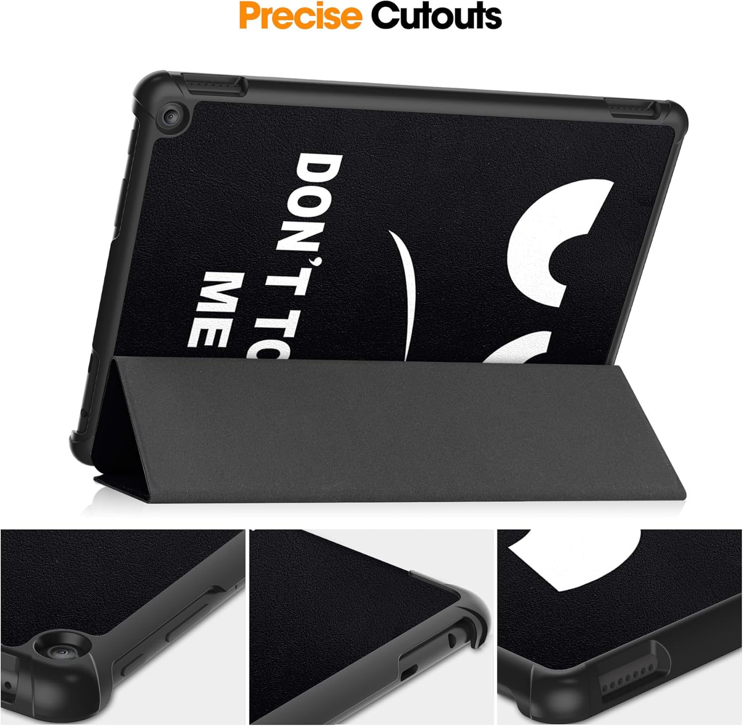 Case for All-New Kindle Fire HD 10 Tablet (only 13th Generation, 2023 Release) 10.1 inch Trifold Lightweight Stand Hard Shell Cover with Auto Wake/Sleep for Fire HD 10 2023, Don't Touch Me