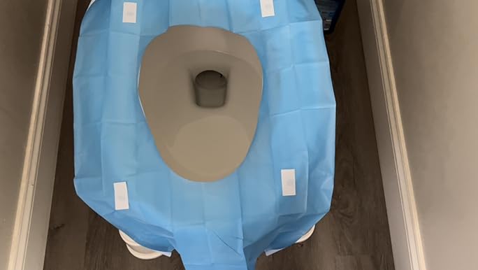 Luckyrao 50 PCS Travel Disposable Toilet Seat Cover Waterproof Portable WC Pad Toilet Mat For Baby Pregnant Mom,Independent Packing
