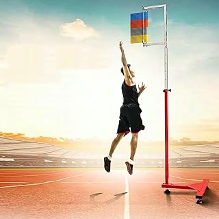 Vertical Jump Tester for Indoor & Outdoor Training, Adjustable Height Solo Jump Measurement Device, Vertical Leap Training Equipment for All Ages