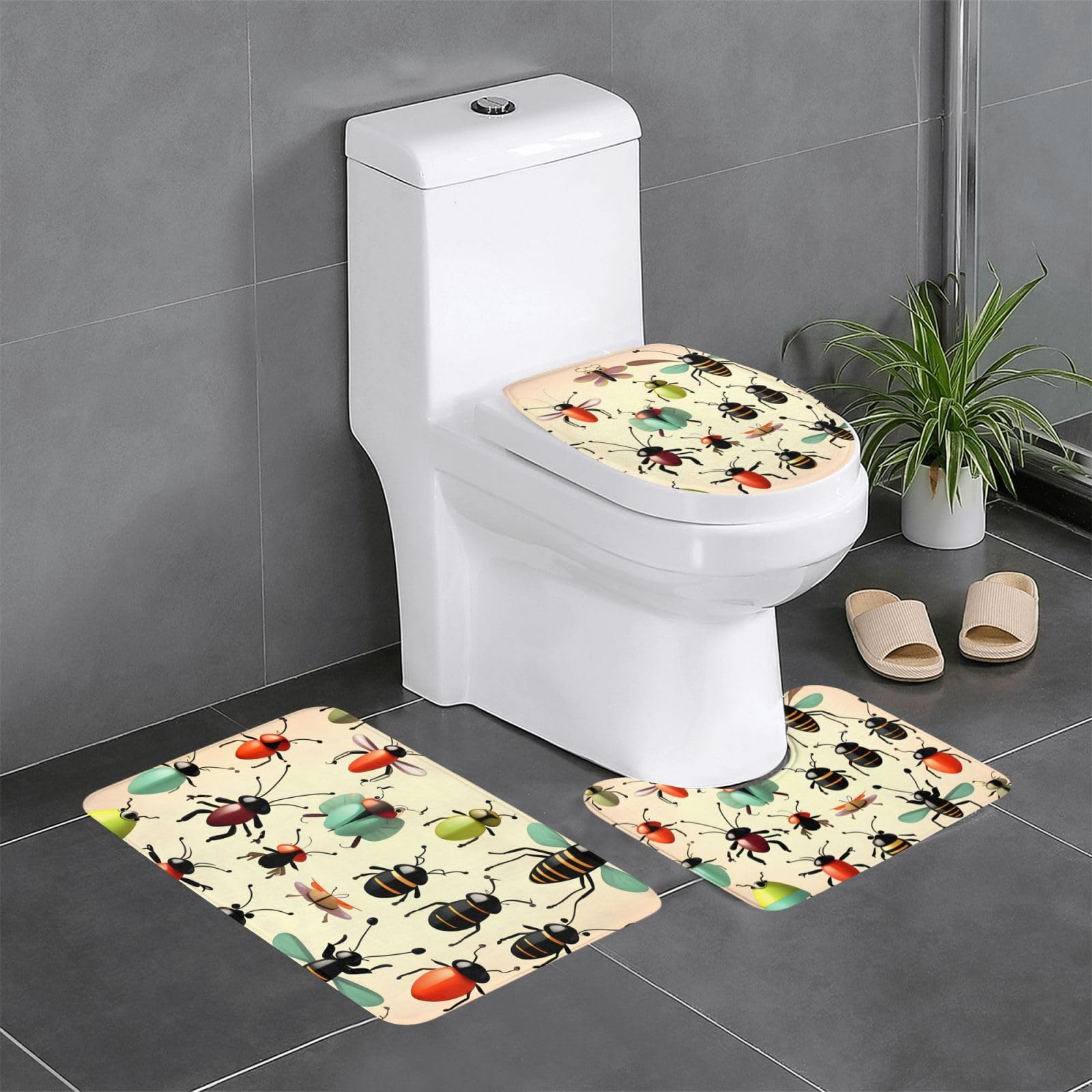 Tapis de salle de bain antidérapants pour créer une ambiance nature dans vos toilettes