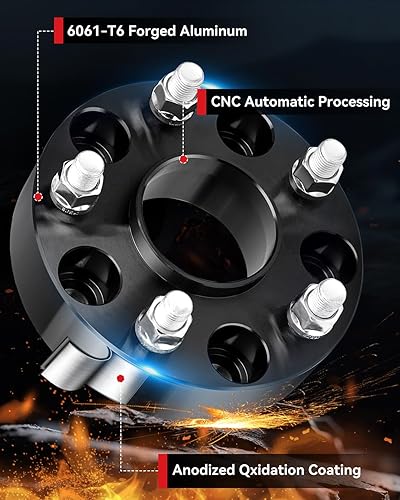 Miniatura 6 de YIZBAP Separadores de rueda centrados 5X115 para 2005-2023 300, Challenger 2009-2023, cargador 2006-2023, Magnum 2004-2009, separadores de rueda