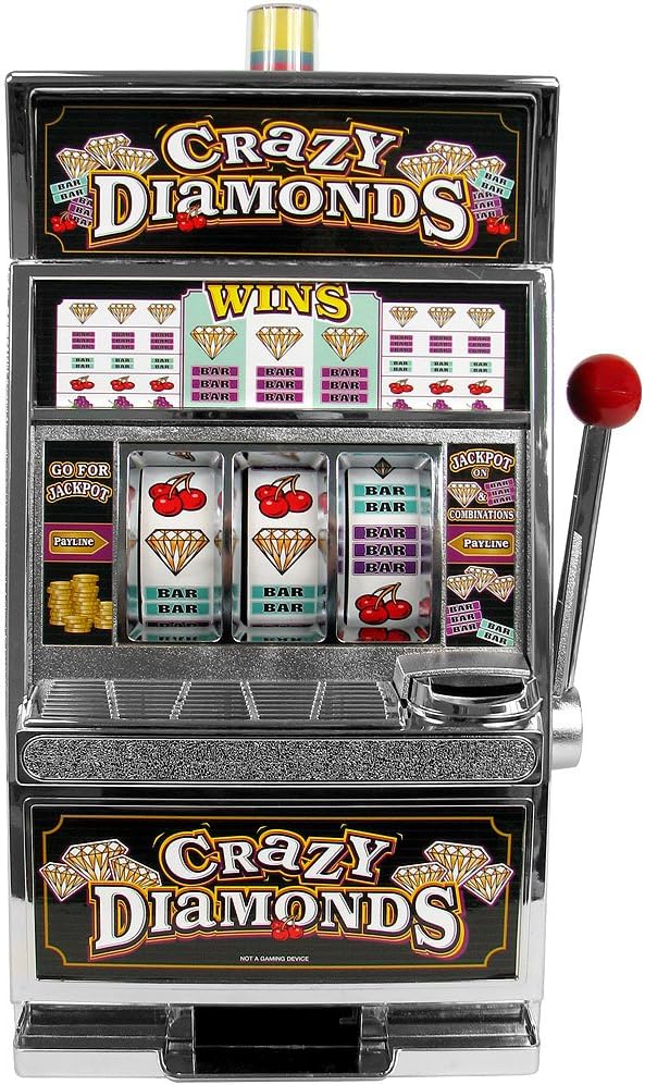 Crazy Diamonds Slot Machine Bank - Authentic Replication