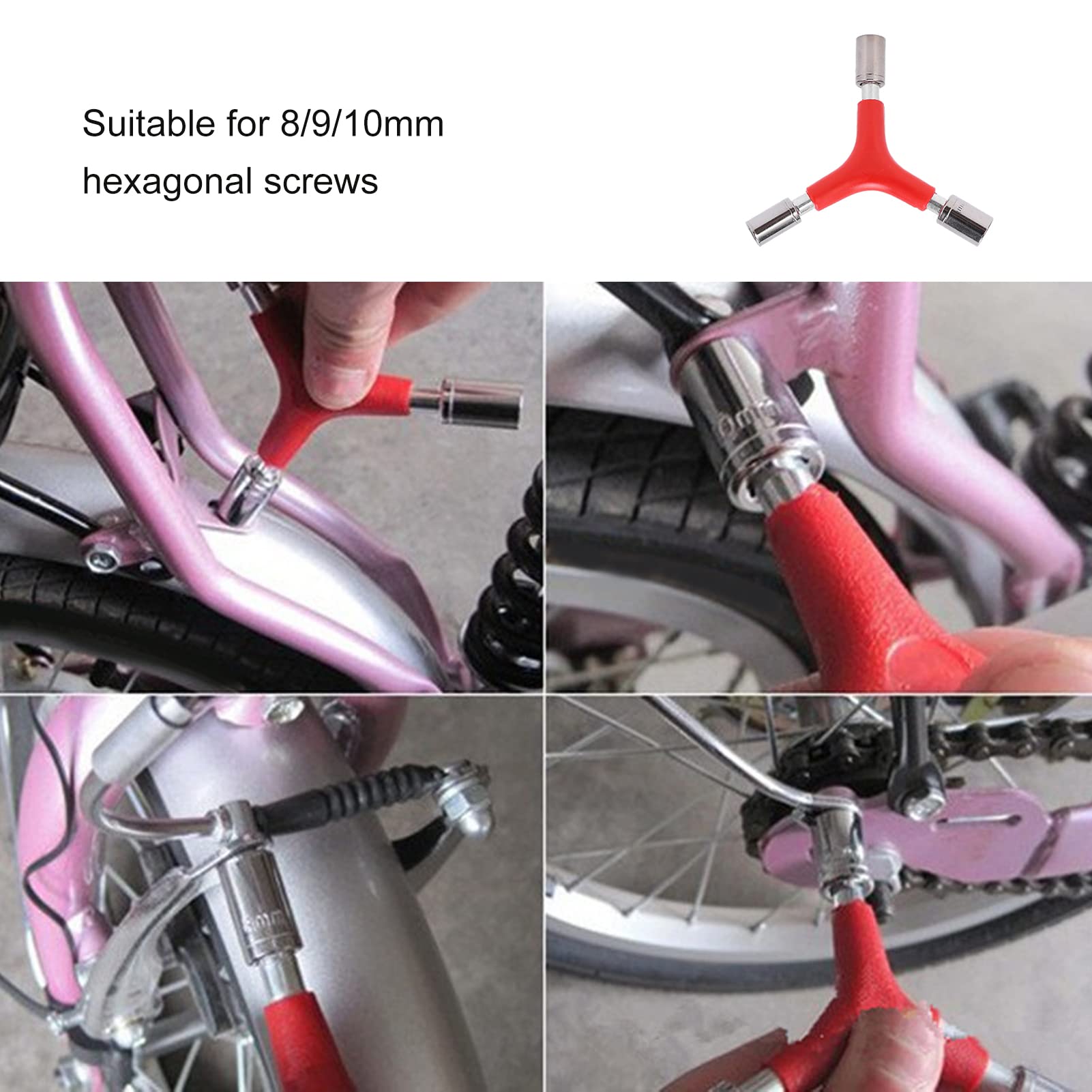 Zeskantsleutel voor fiets, multifunctionele driehoekige sleutel