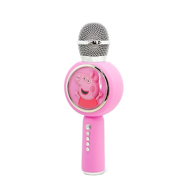 Foto 6 de 8 de OTL Technologies MICRÓFONO Karaoke con Altavoz INALÁMBRICO Peppa Pig con LUZ LED POPSING Color Rosa