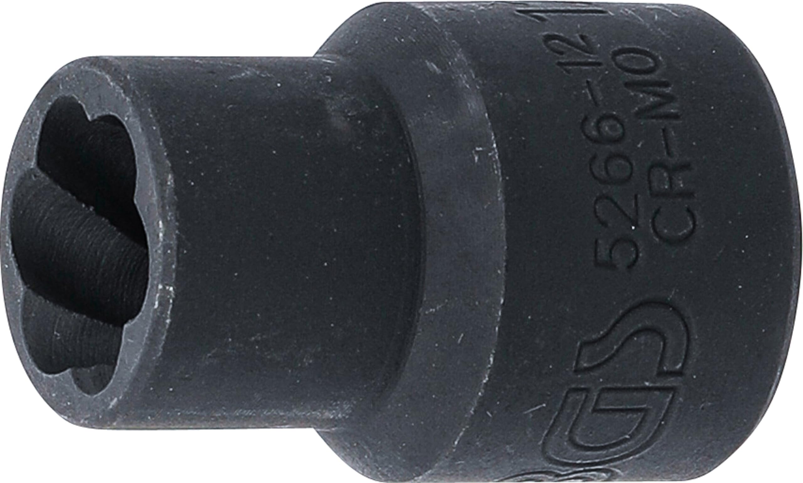 BGS 5266-12 | Twist Socket (Spiral Profile) / Screw Extractor | 12.5 mm (1/2") Drive | 12 mm