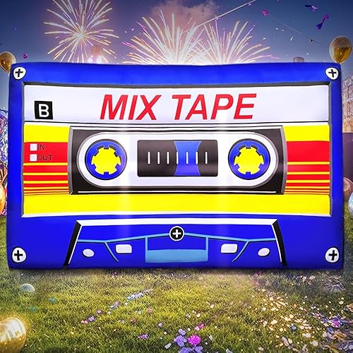 Miniatura 4 de Decoración de fiesta de los años 80 y 90, cinta magnética inflable de 5 pies, luces LED inflables, recuerdos para hip hop de los años 80 y 90,