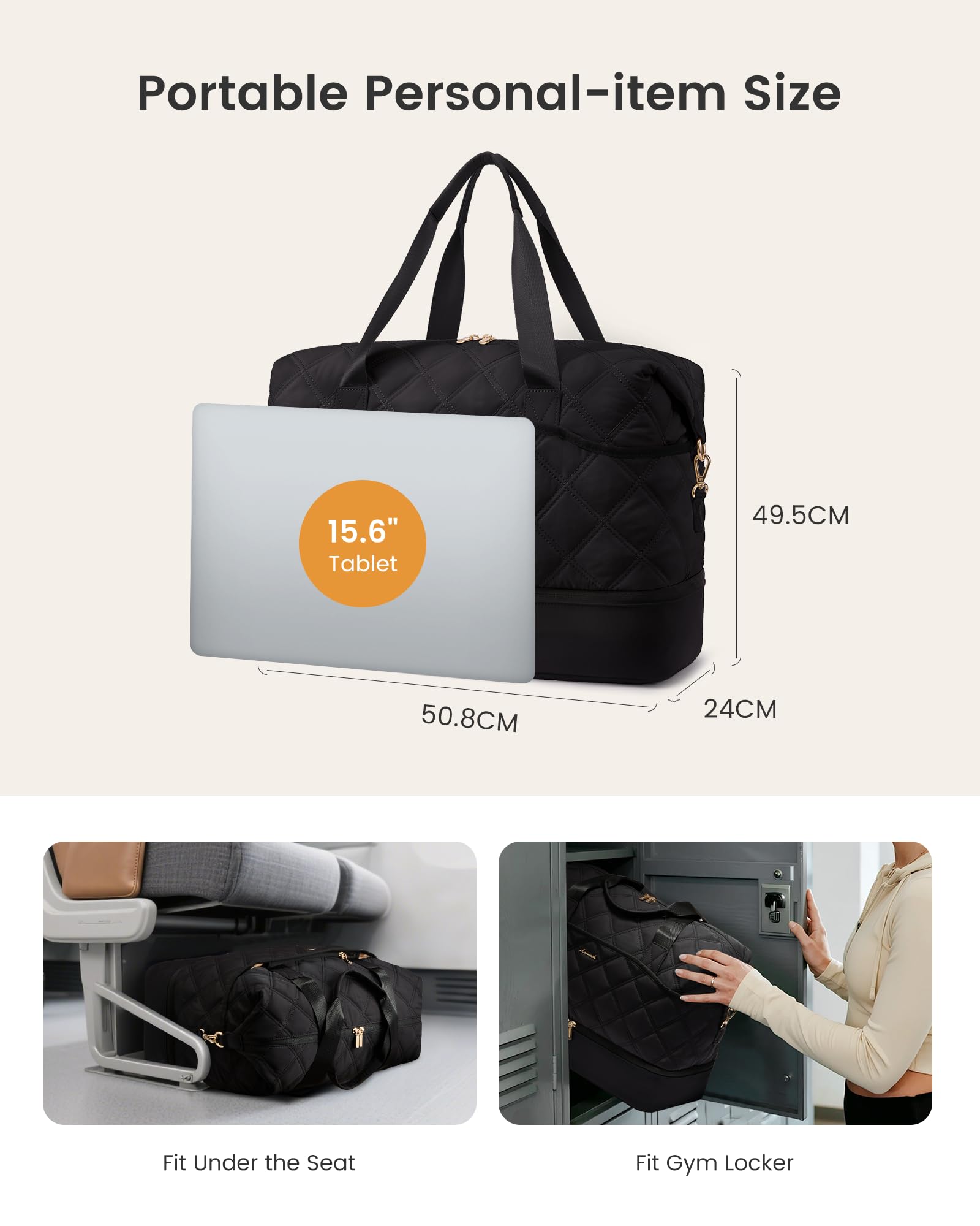LOVEVOOK Reisetasche Sporttasche Damen Groß Travel Duffle Bag Weekender