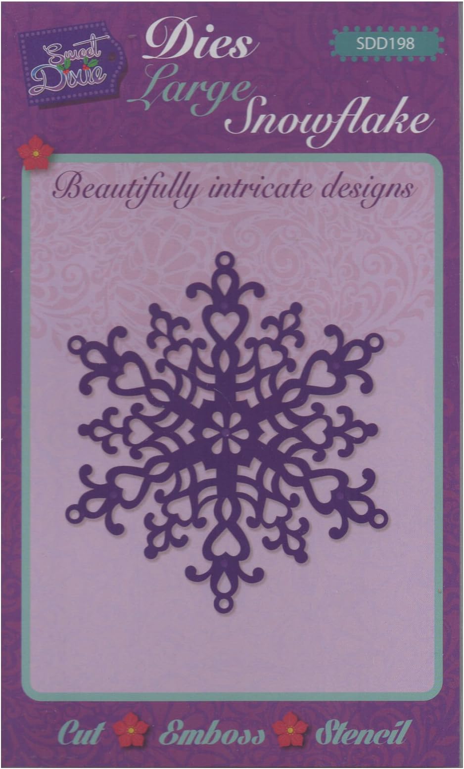 Sweet Dixie Large Snowflake Die, Grey