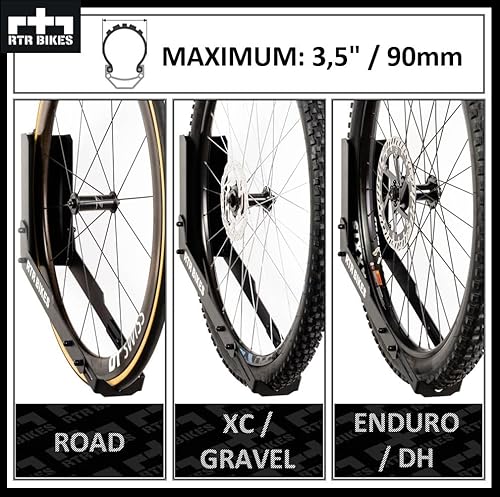 RTR BIKES Kranked Twist Profi-Aufhänger/Wandhalterung Fahrrad-Schwenkbügel - Ideal für Garagen oder Fahrradgeschäfte