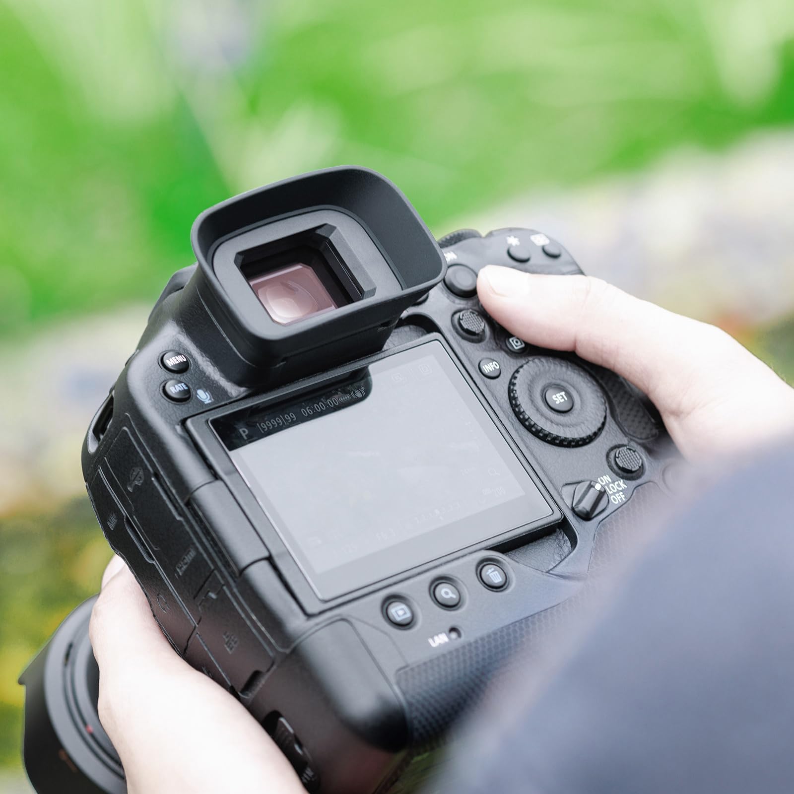 Große Augenmuschel Silikon für Canon EOS R3 RF-Spiegellose Kamera Ersetzt Canon Okular ER-h & ER-hE