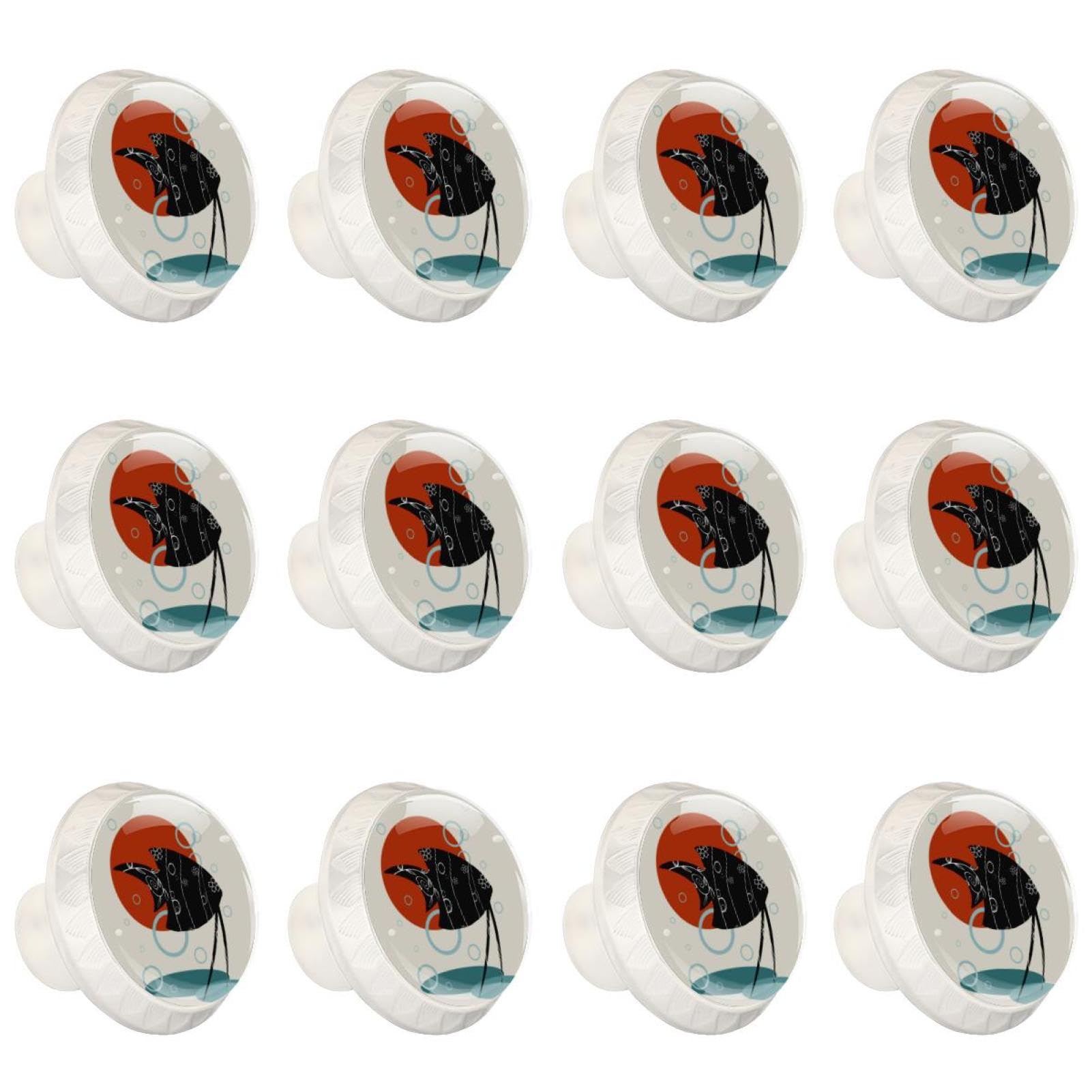 Boutons de tiroir en verre poignées transparentes en cristal pour meuble de salle de bain