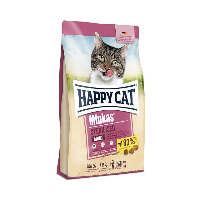 Happy Cat Happy Cat Minkas 70408 - Alimento seco con yuca para Gatos castrados - 1,5 kg