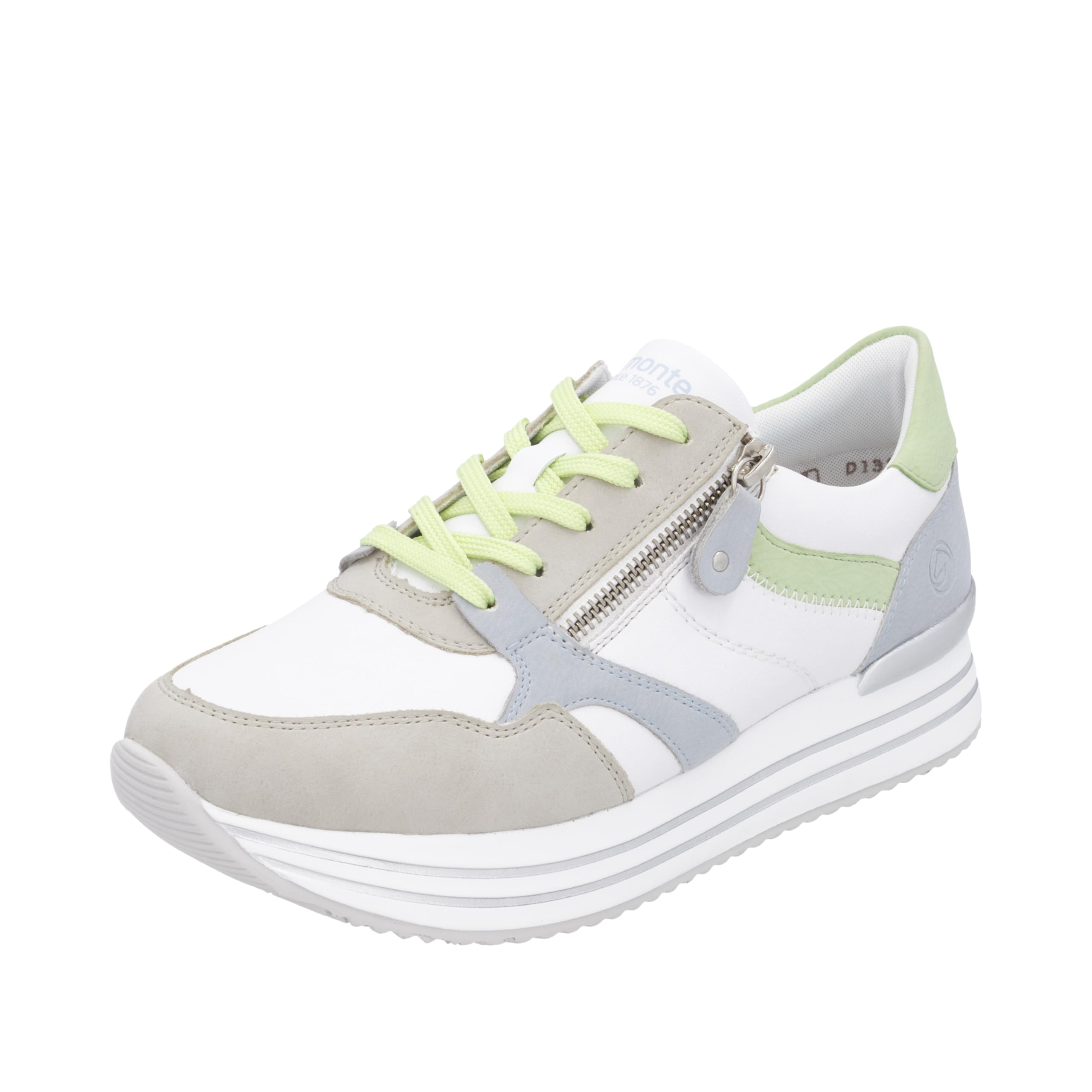 Remonte Women's Lace-Up Shoes in White Combination, White 84, 42 EU