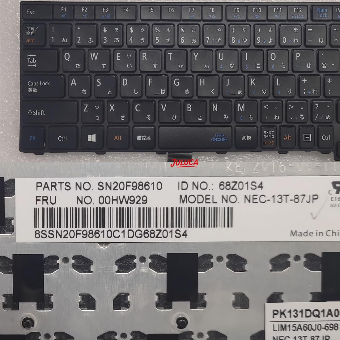 Amazon | For NEC VKT16X 00HW929 SN20F98610 日本語キーボード 修理