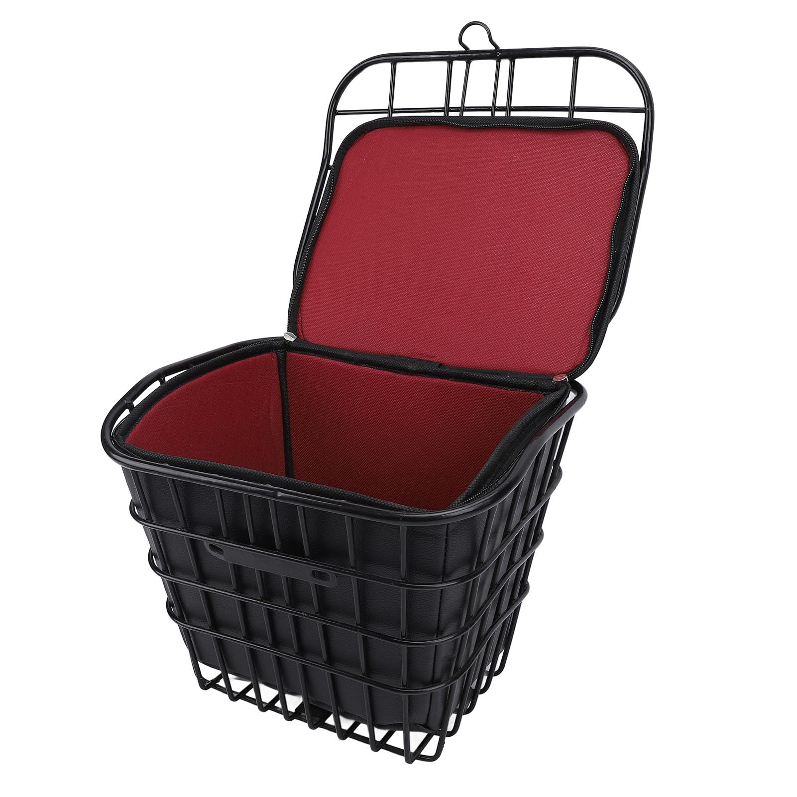 Cesta de Metal para Bicicleta, Bolsa con Forro Negro Resistente Al Agua para Patinete Eléctrico(Cajas de papel kraft entregadas)