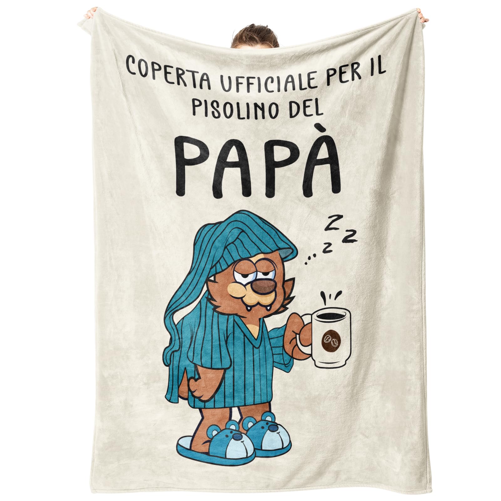 Regalo Natale per Papà, Regalo Papà, Regalo Papà Compleanno, Idee Regalo Papà, Regali per Papà, 50×60 pollici Flanella Coperta, Regalo Festa del Papà