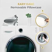 Vista 8 de Royal Therapy Almohada de espuma viscoelástica, alivio del dolor de cuello King, para dolor de cuello y hombros, cuello, dormir de lado, almohada