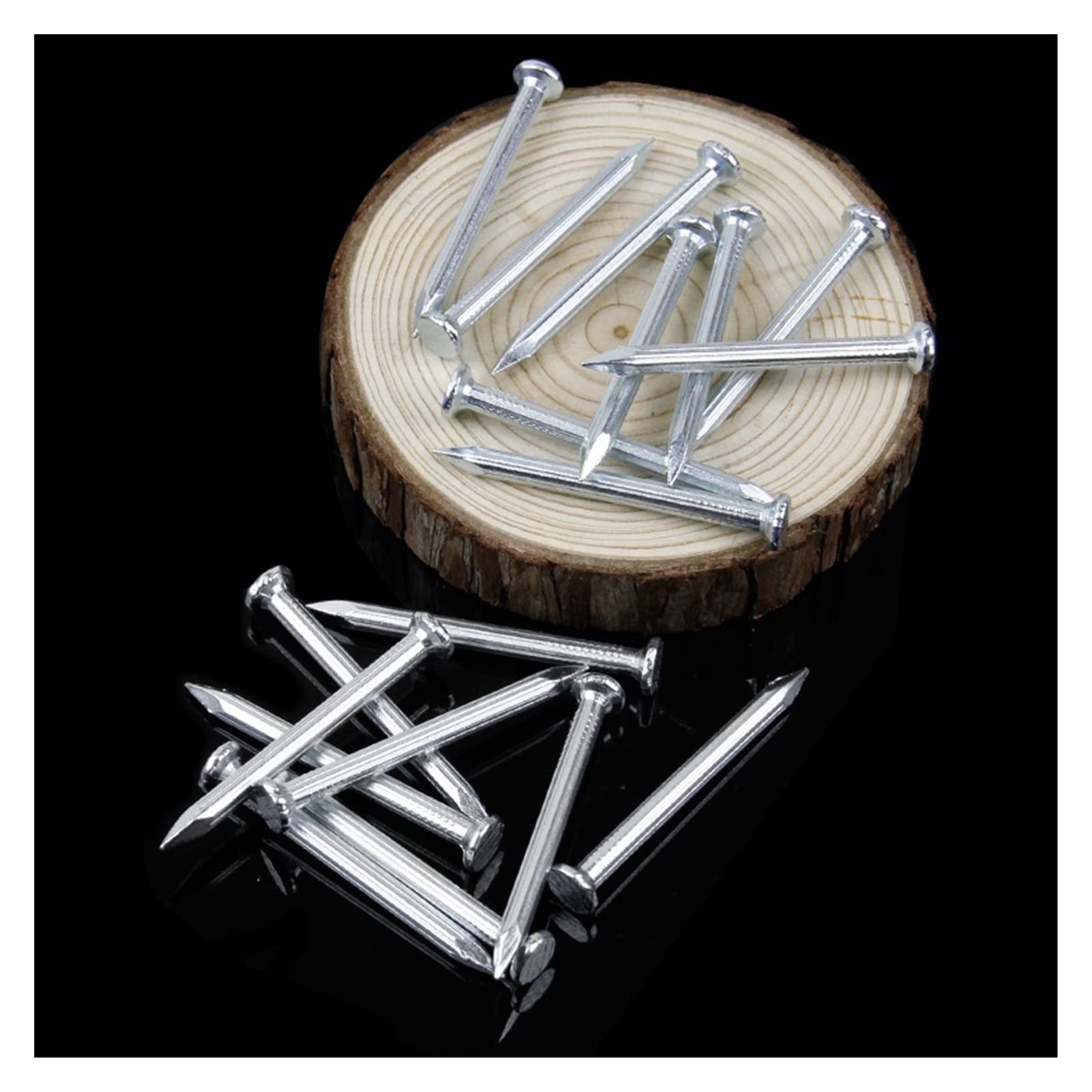 Clavos de hormigón de acero - clavos de hormigón de cabeza plana endurecidos para azulejos estriados de alta resistencia (color: M5 x 80 mm (30 unidades)