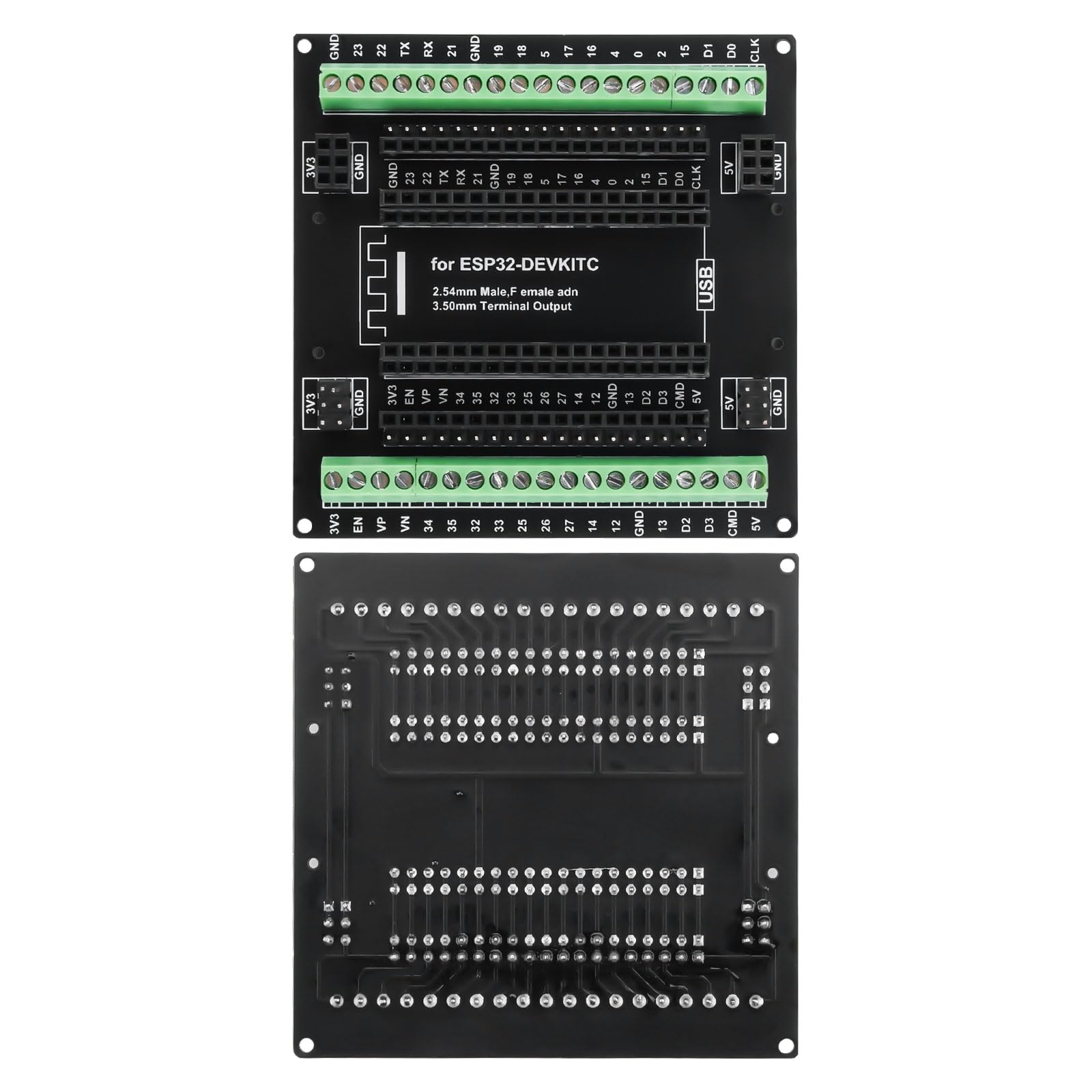 diymore 3 pezzi per ESP32 Breakout Board Scheda di espansione GPIO da 1 a 3 compatibile con la scheda di sviluppo per ESP32 38 Pin