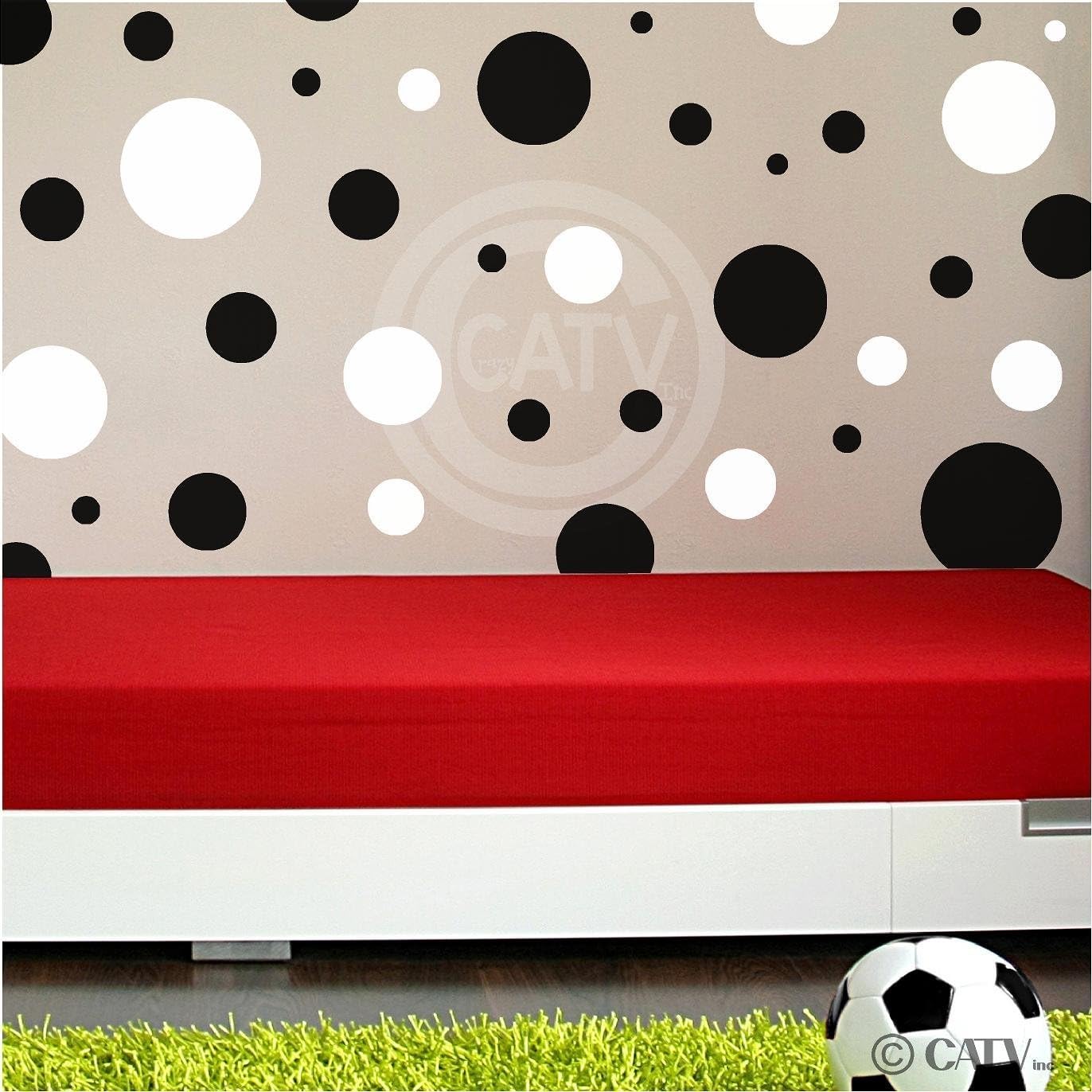 Assorted Vinyl Polka Dots Circle Wall Decals Vinyl Stickers