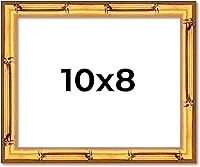 Vista 158 de Poster Palooza Marco de madera maciza de bambú dorado de 12 x 8 pulgadas con acrílico UV, respaldo de tablero de espuma y accesorios para colgar