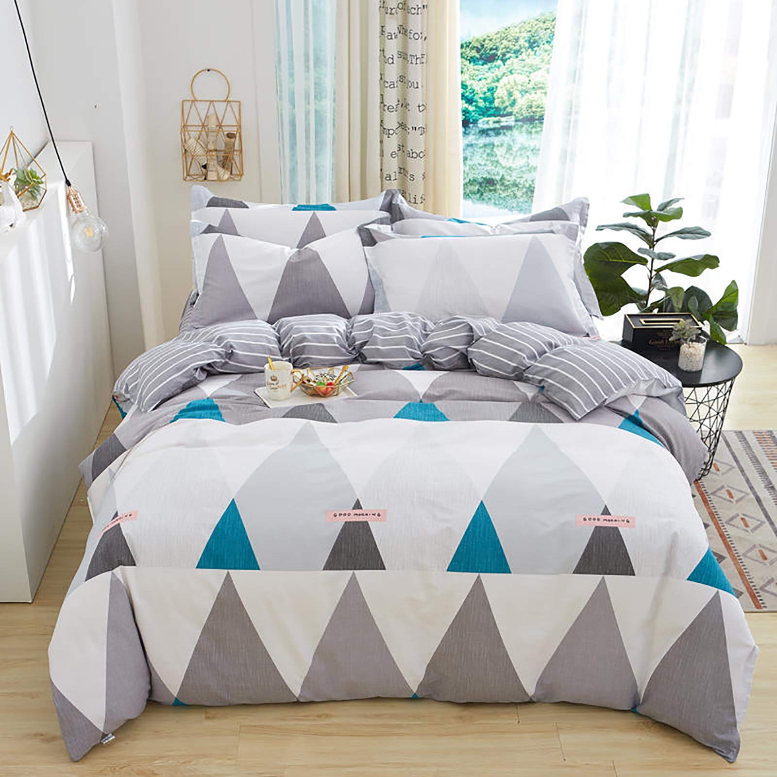 Couverture de couette 180x200cm ultra doux en microfibre lavable toutes saisons