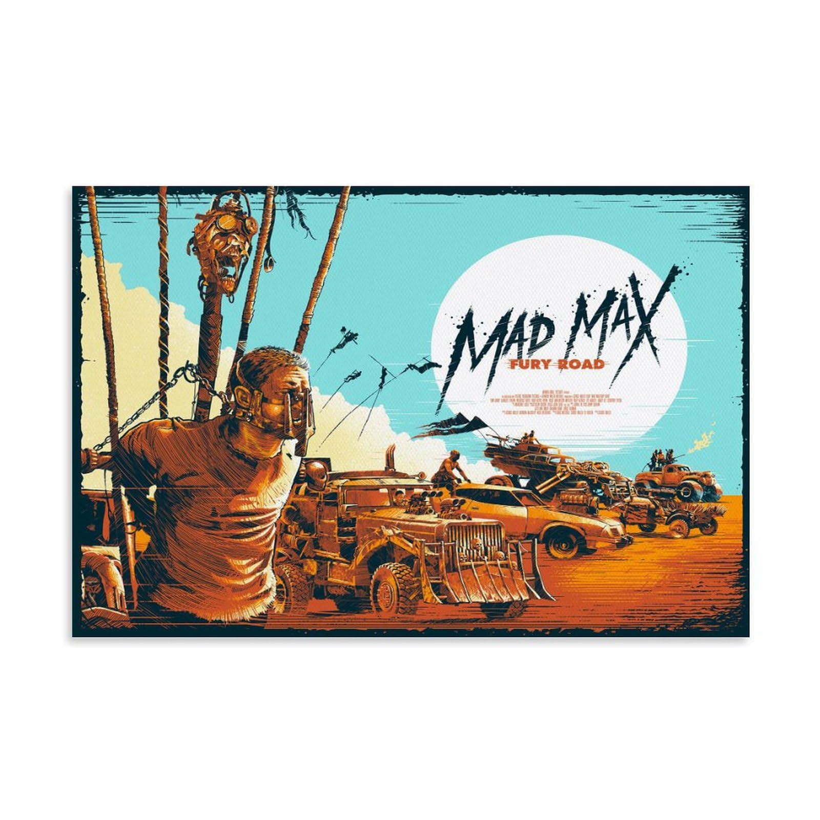 Poster for Sale avec l'œuvre « Mad Max Fury Road minimalist poster 3 » de l'artiste AdamReichel
