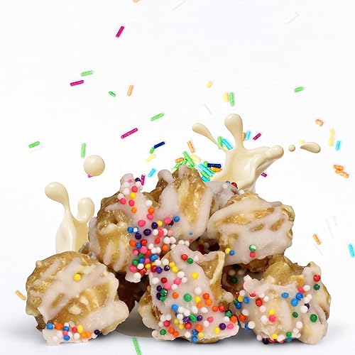 Miniatura 6 de Its Delish - Palomitas de maíz gourmet con sabor a pastel de cumpleaños con temática de pastel de cumpleaños, palomitas de maíz con arcoíris sin