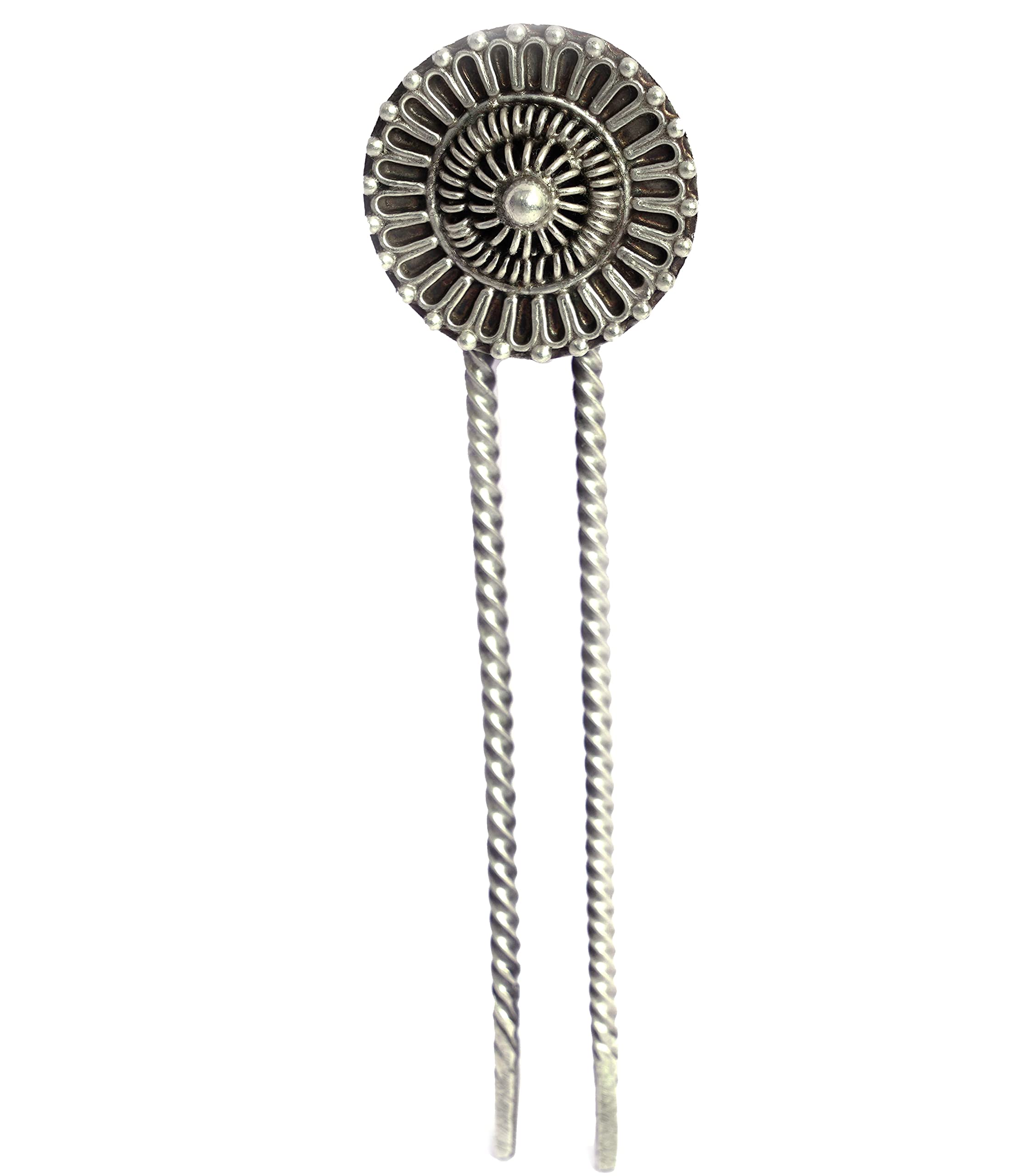 Adya Intricate Classic Juda Pin, 925 Sterling Silver, Designer Silver Hairpin, Handmade Oxidized Silver hairpin, Gift For Her (B093GVGNT2) Amazon Price History, Amazon Price Tracker