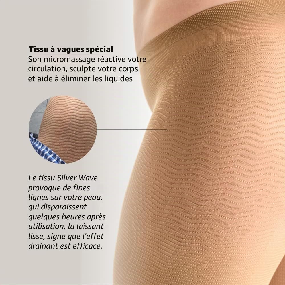 SOLIDEA Legging Femme Silver Wave Longs à Compression Graduée