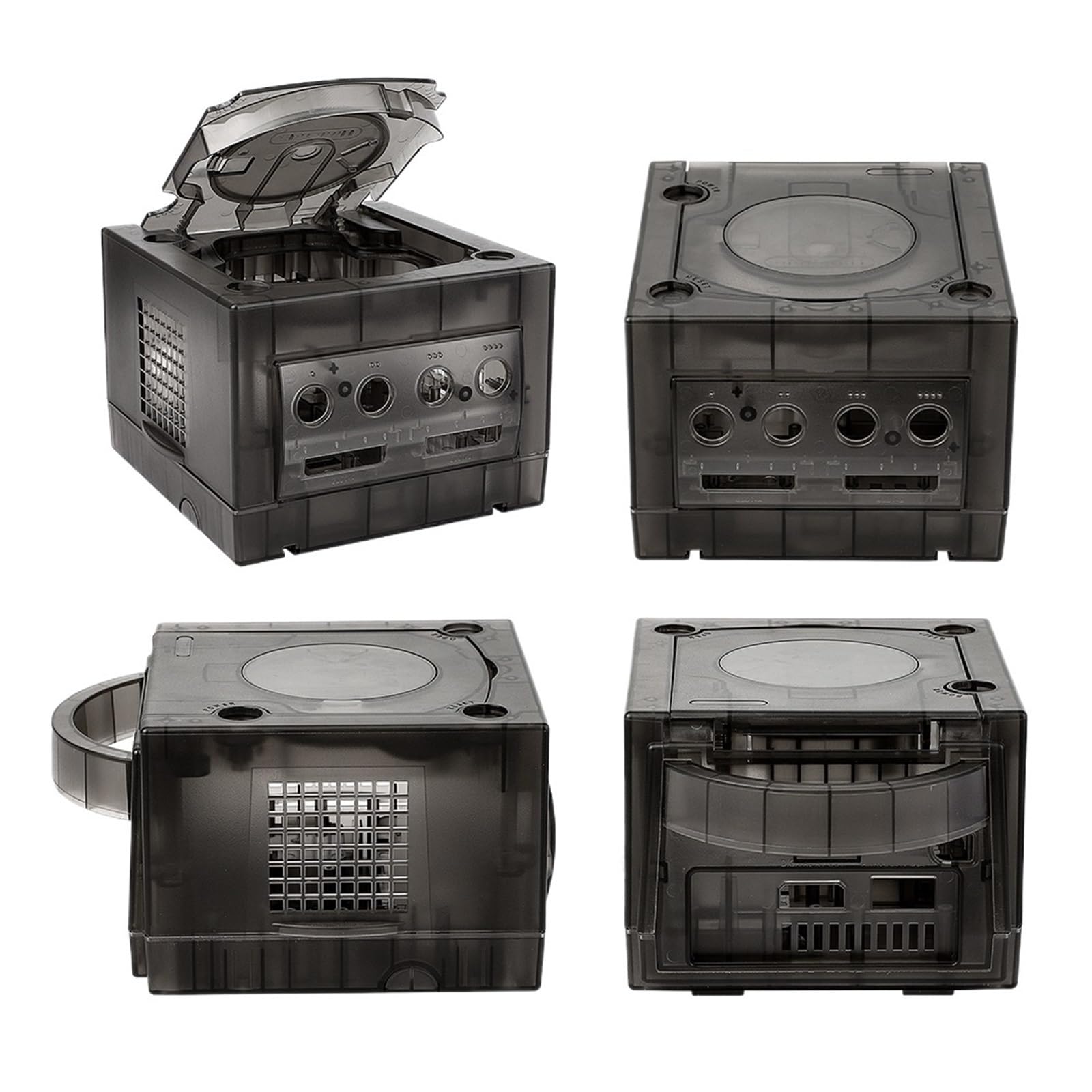 5COLOR Przezroczyste Pudełko Zastępcze Obudowa Konsoli Do Gier Wideo Retro Obudowa Shell Case - Kompatybilny Z Nintendo Gamecube - Kompatybilny Z NGC DOL-101/DOL-001(TRN Green)