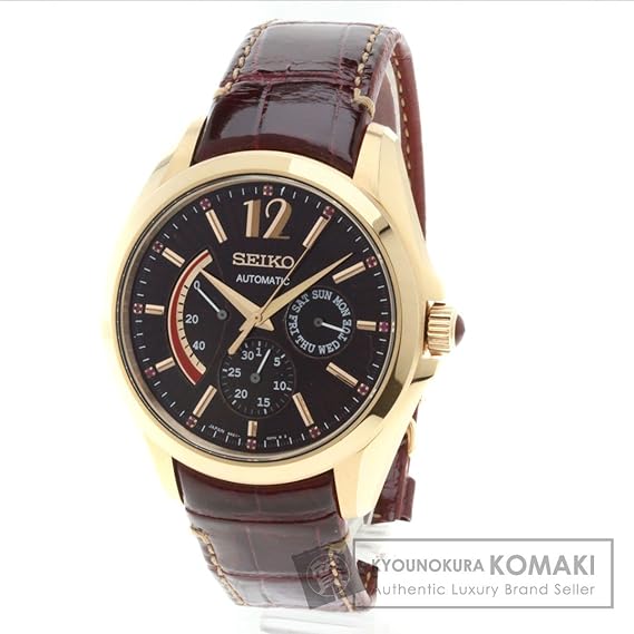 Amazon.co.jp: Seiko (Seiko) 6r21 – 00y0 buraitu sdgc030 Watch Gp/Leather  men's (Used) : Wrist Watches