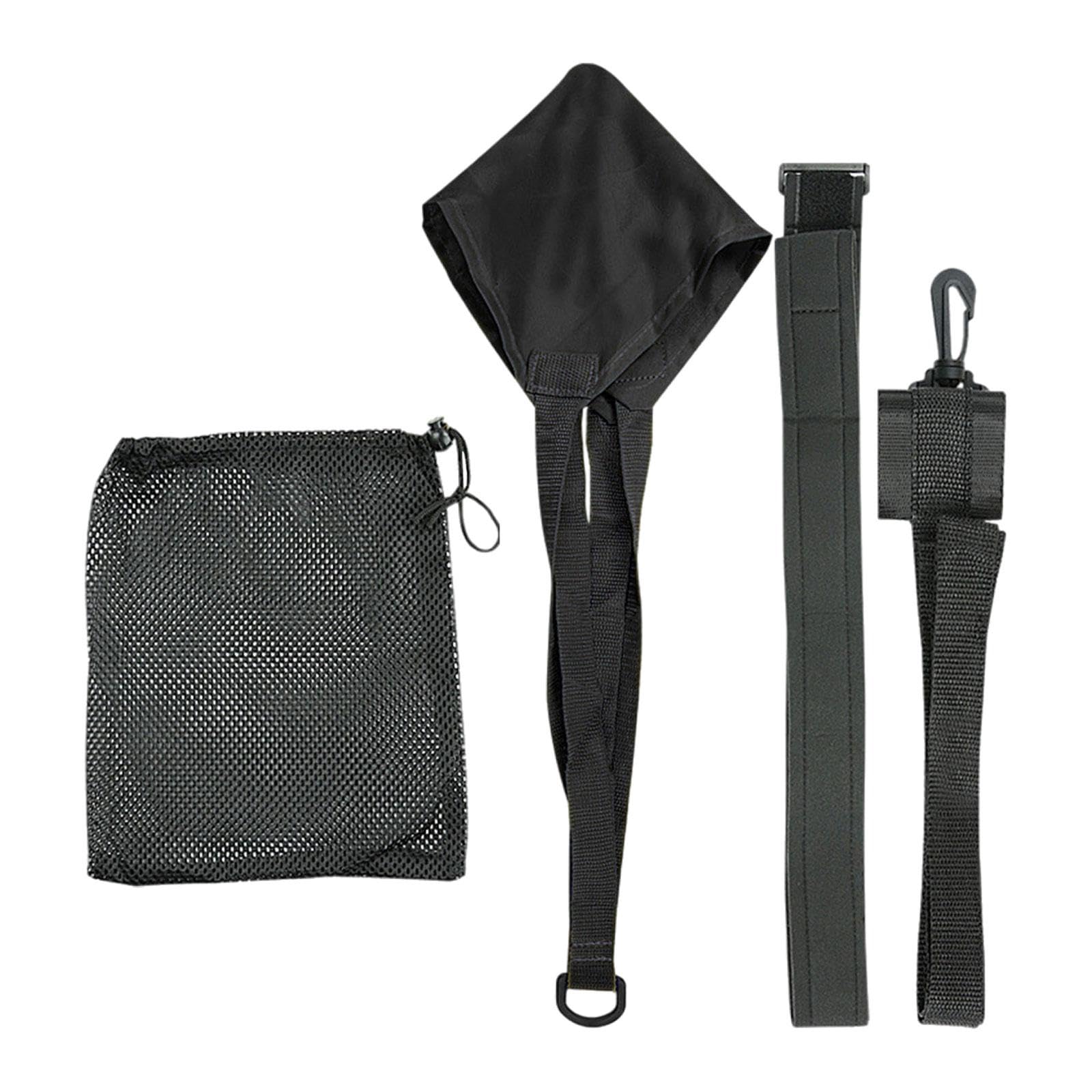 Vaveren Swim Parachute Swimming Resistance Belt Training Equipment Children Adults Device Women Men Strength Training Resistance Belt, Black M