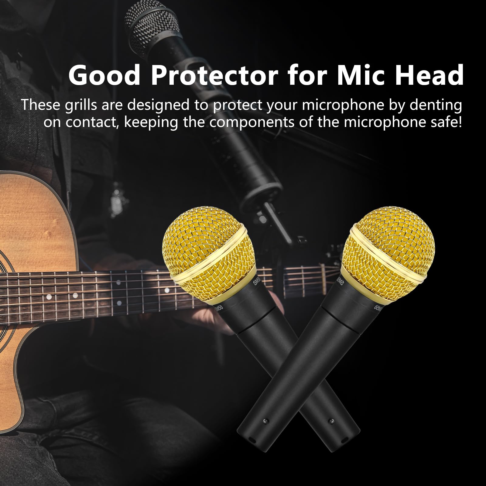 Musiin Microphone Replacement Grille compatible with SM58, SM58-LC, SM58S, BETA 58A, SV100, PGX24 - Image 4
