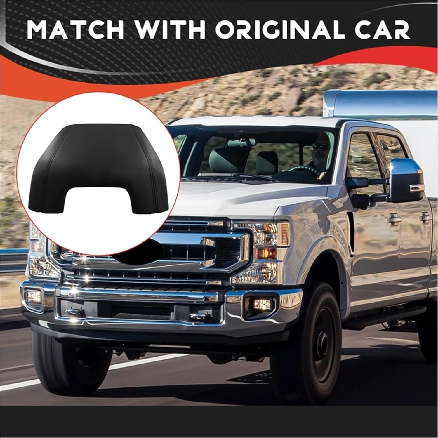 BC3Z2806024AA Car Center Armrest Console Lid Compatible with Ford F250 F350 F450 F550 Super Duty