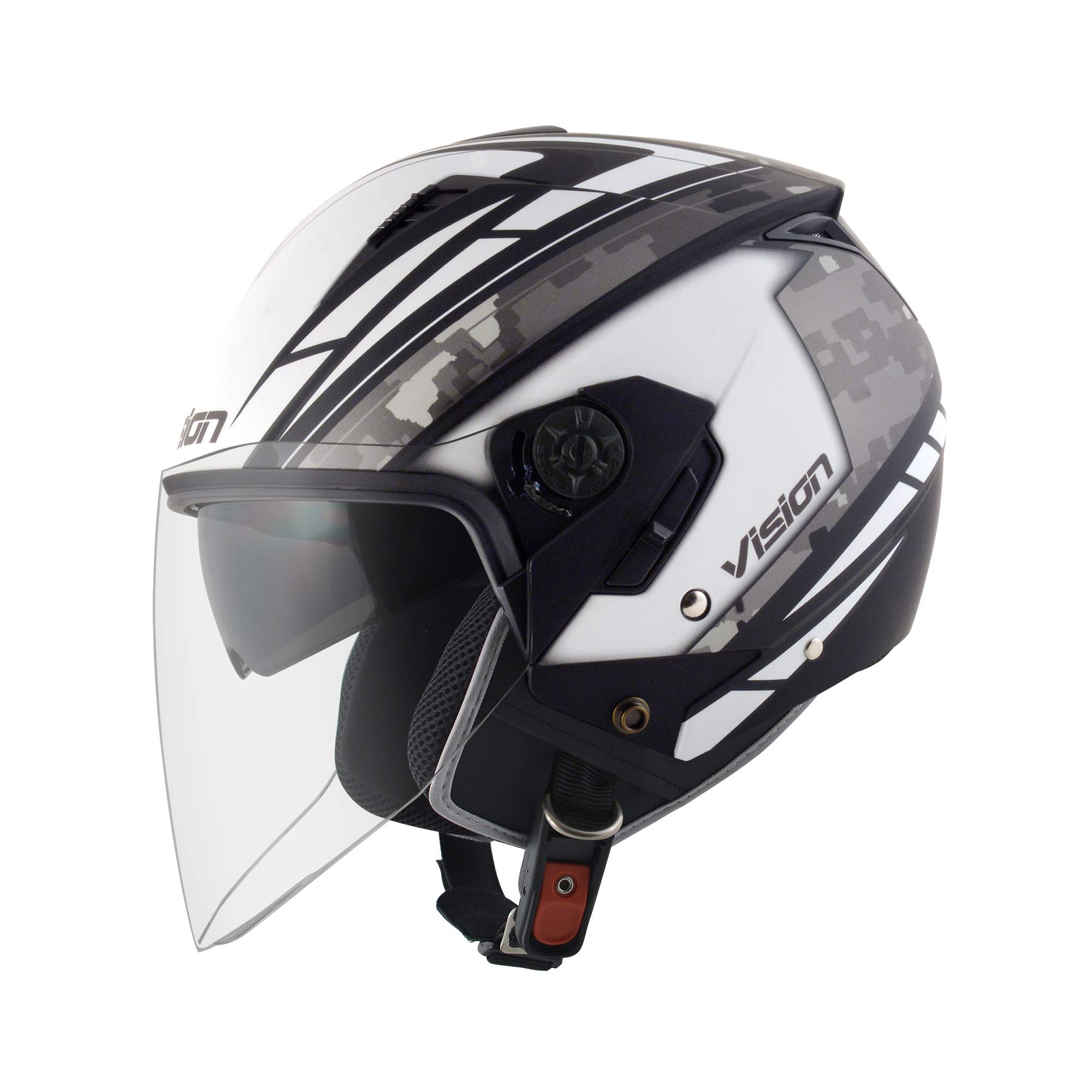 おんてんXenithSHADOW ヘルメット M ホワイト 2023年製 Amazon | [セプツー] バイクヘルメット ジェット VISION(ビジョン