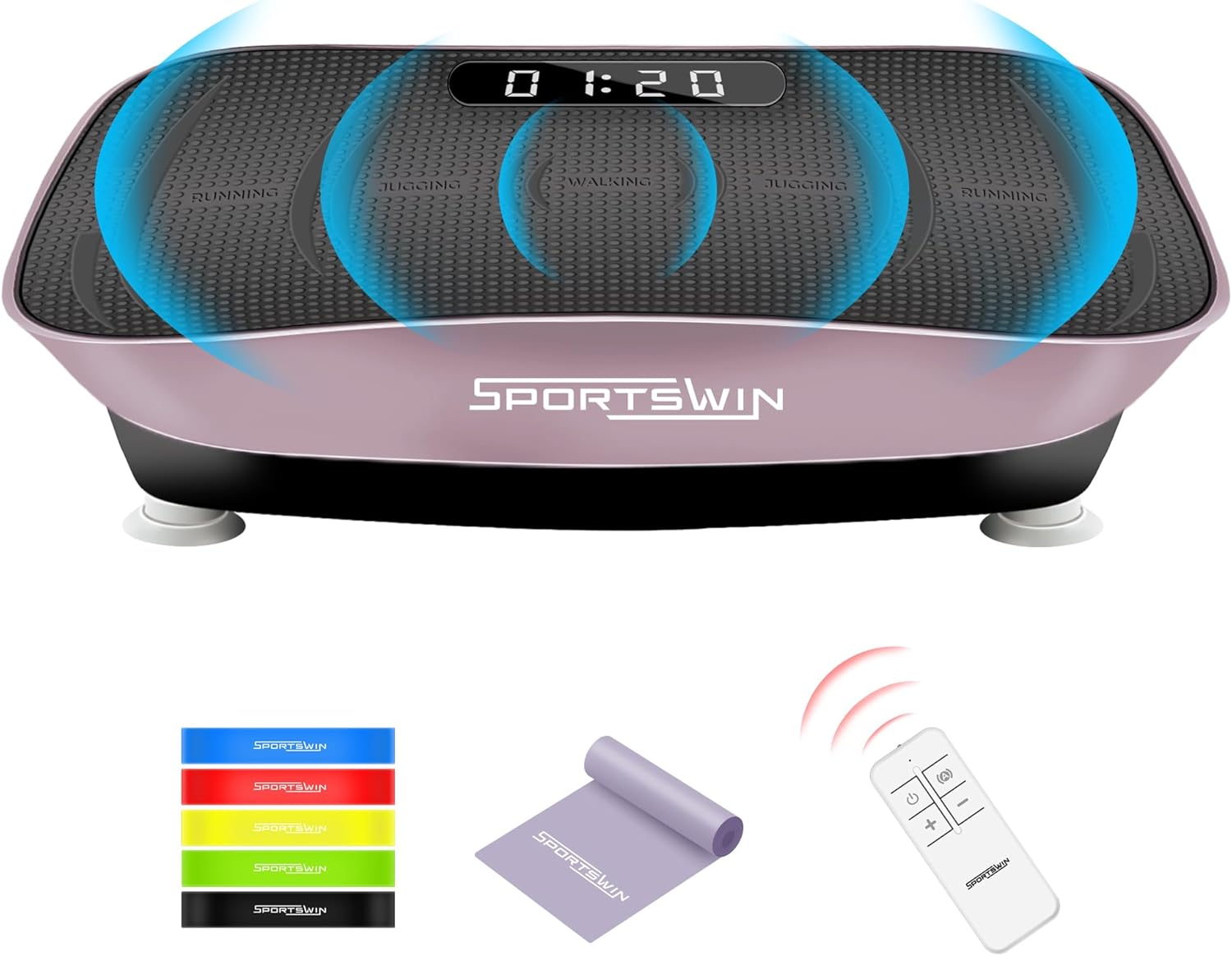 Vibration Plate Exercise Machine, Fitness Platform Shaking Full Body, Vibration Plate for Lymphatic Drainage,Motor Speed Control , Home Training Equipment for Weight Loss  Toning