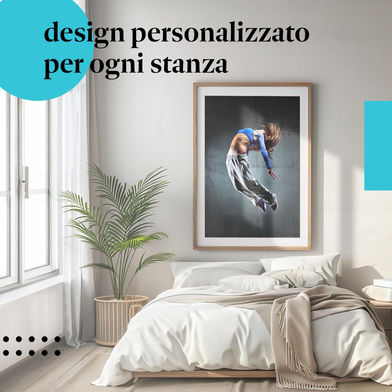 Postereck - 0520 - Hip hop, ballerina che balla street dance musica donna - Decorazione da Parete, Stampa Artistica, Arredamento Interni, Stampa Fotografica - Tela - 100,0 cm x 75,0 cm
