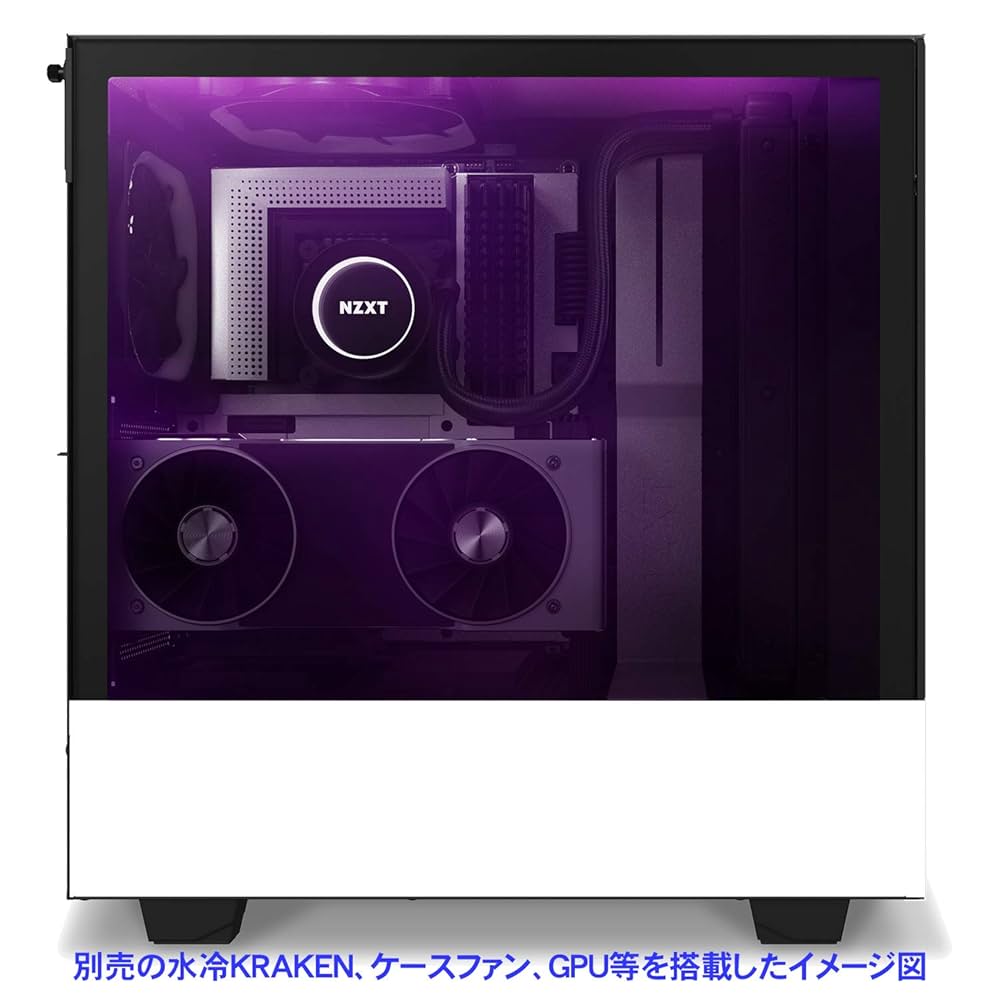 Amazon.co.jp: NZXT H510 Elite 前面+側面ガラスパネル RGB LED