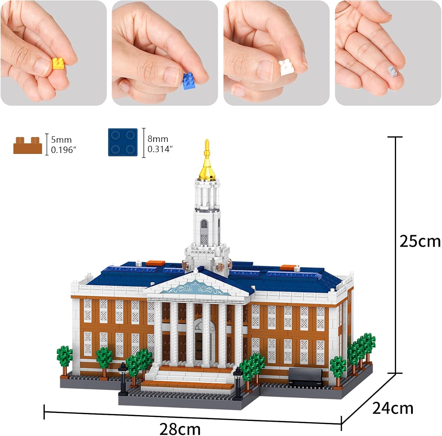 Micro Building Blocks, World Famous Business School Building Block Set 3047 PCS Architecture Model Building Toy image 4