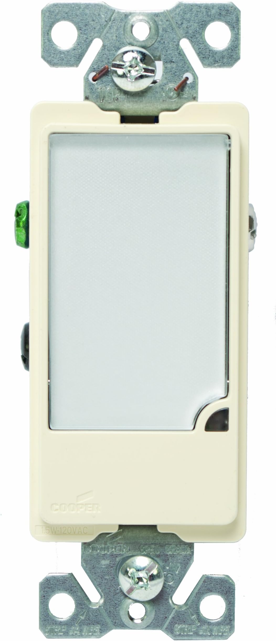 Eaton 7737A 1-Watt 120-Volt Full LED Hallway Nightlight Heavy Duty Grade, Almond