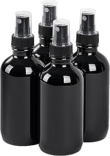 SprayDroplet Glass Spray Bottles 4 oz, Reusable Fine Mist Sprayer Small Spray Bottle, Leak-Proof Design, Perfect for Trave...