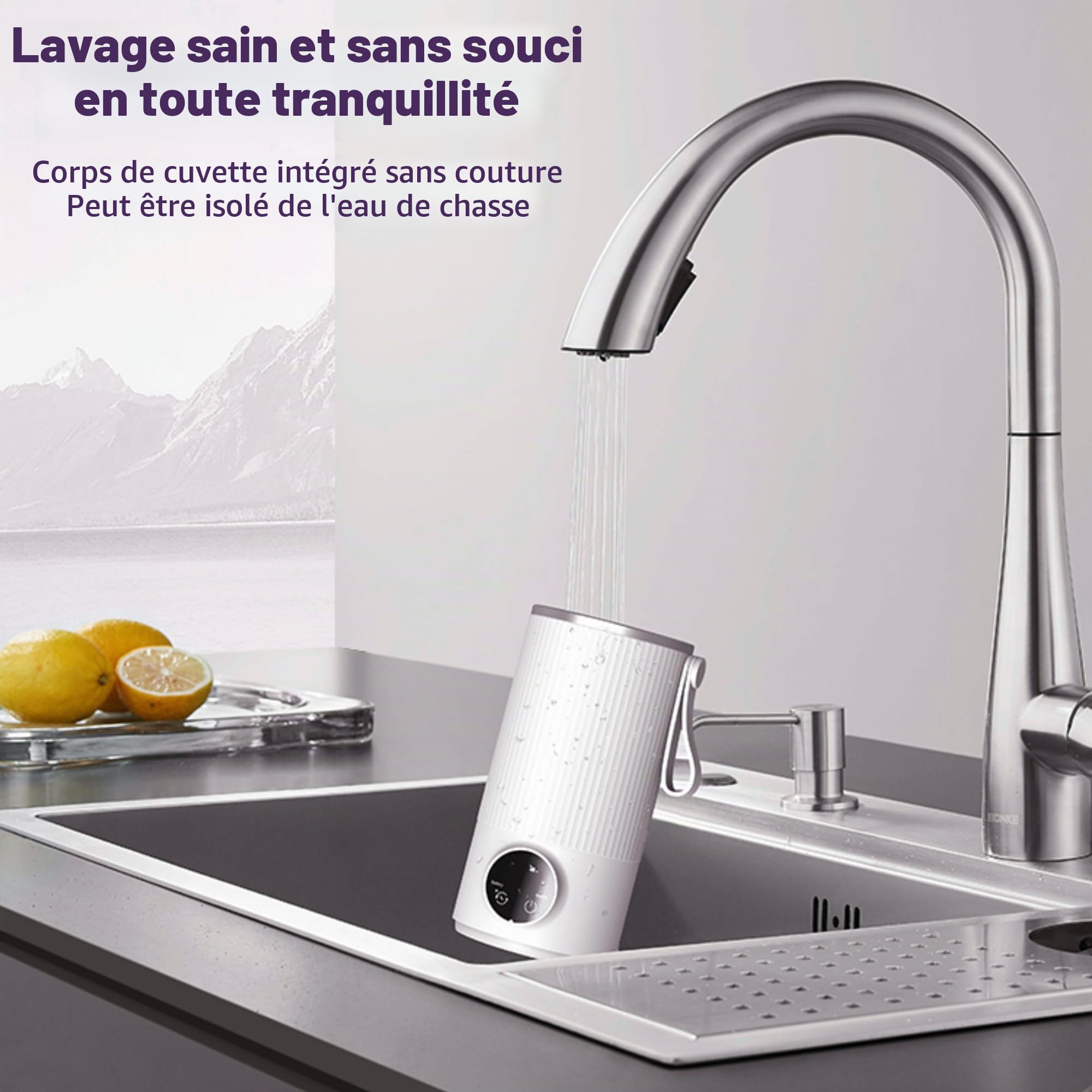 Bewinner Bouilloire électrique de Voyage 400 Ml – Mini Bouilloire Portable, Mini Bouilloire sans Fil 6000 MAh Rechargeable avec 4 Vitesses, Chaudière à Eau Chaude de Voyage en Acier