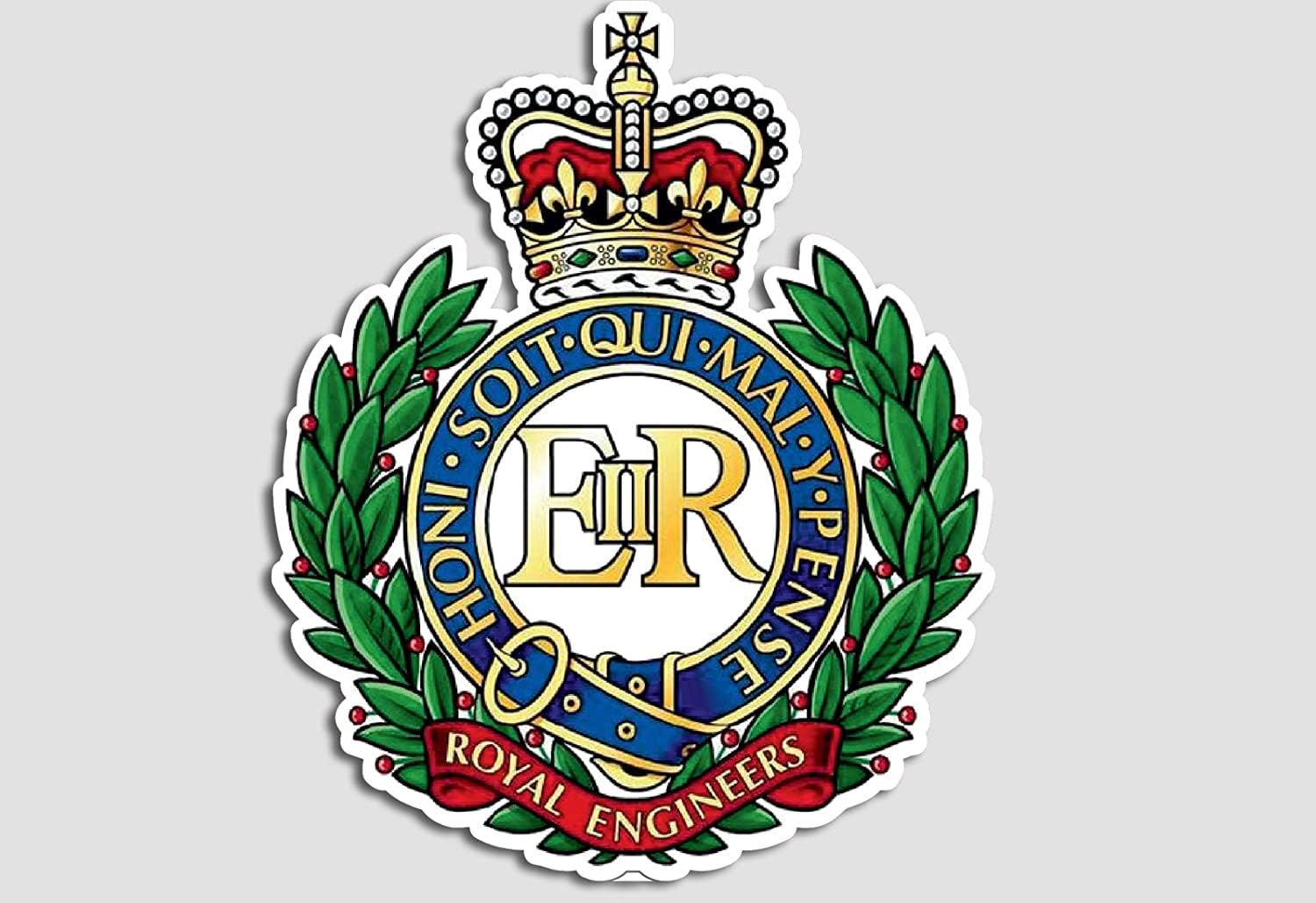 Royal Engineers (SK15) Military Waterproof Vinyl Stickers Decal Sappers Veteran Squaddie Army 100mm x 83mm