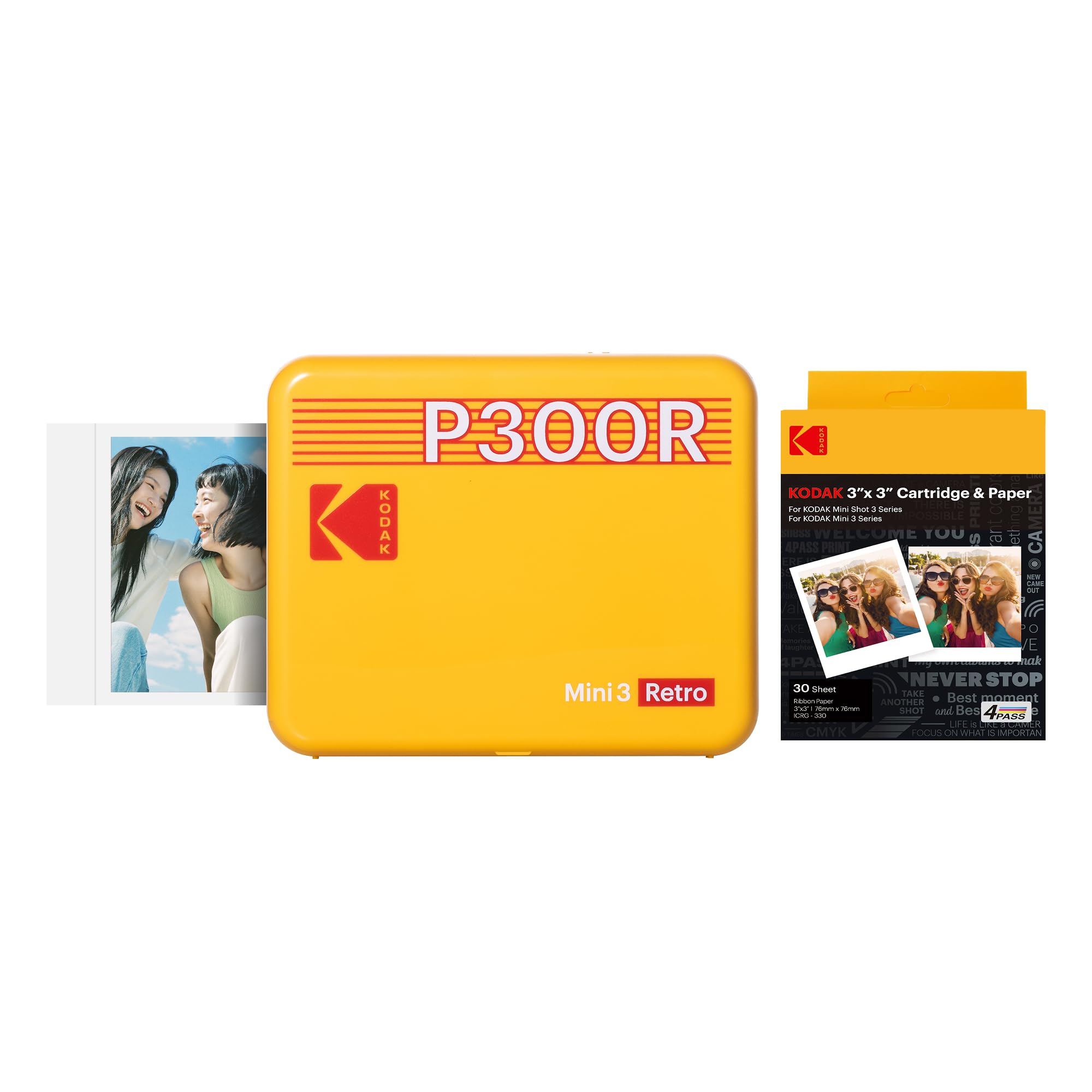 Amazon.co.jp: KODAK Mini 3 Retro 4PASS Portable Photo Printer (3