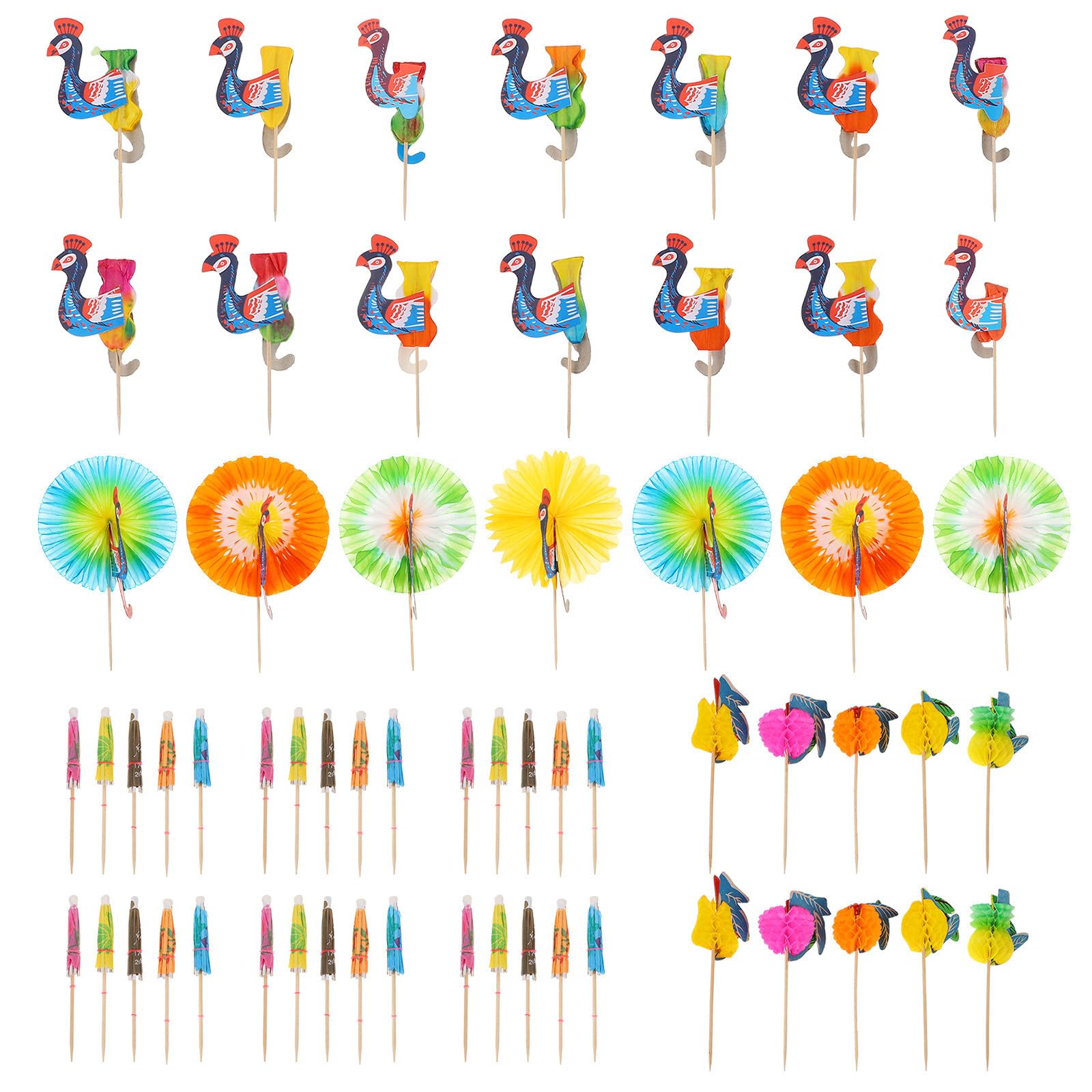 Mini paraguas para cócteles y obsequios de fiesta para sorprender a los invitados, 105 uds