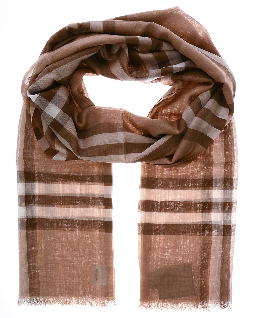 Burberryunisex Scarf 8018470 8014470 Beige Mu Giant Check Gauze U