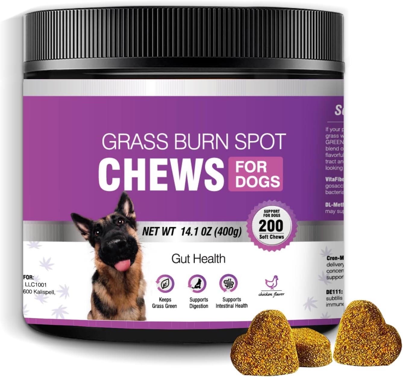 Grass Burn Spot Chews for Dogs Dog Pee Grass Neutralizer